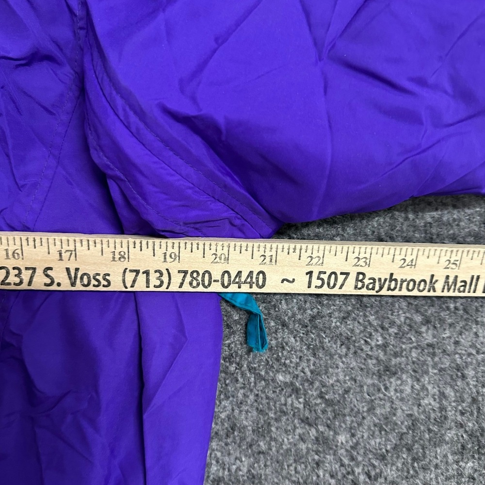 Columbia Jacket Womens Size M Purple Teal Colorblock Vintage Hooded Parka SL5450 - Picture 3 of 7